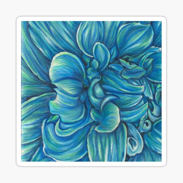 Item preview, Blue Dahlia Flower designed and sold by JTraffStudios.
