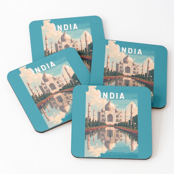 Item preview, India Illustration Travel Art Vintage designed and sold by KrisSidDesigns.
