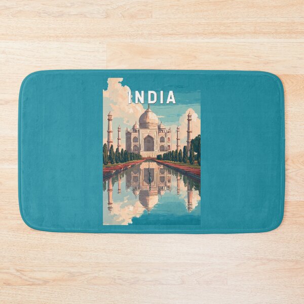 Item preview, India Illustration Travel Art Vintage designed and sold by KrisSidDesigns.