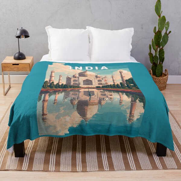 Item preview, India Illustration Travel Art Vintage designed and sold by KrisSidDesigns.