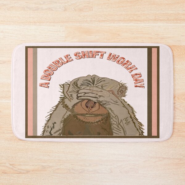 Item preview, Double Shift Work Day Monkey designed and sold by kristalcurt.