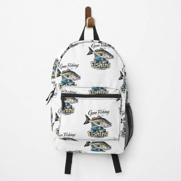 Item preview, Gone Fishing – Bold Outdoor Fishing Art Design designed and sold by SaltyLinesOut.