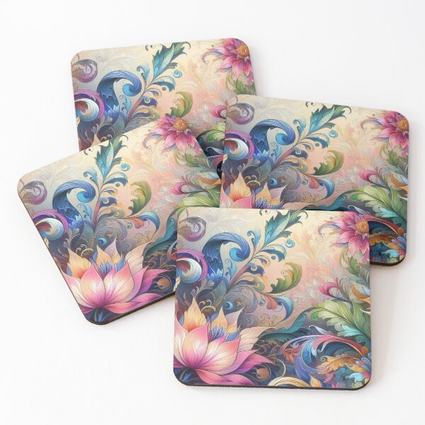 Item preview, Soothing Floral Pattern - Relaxing Colorful Zen Design designed and sold by Lyvion design.