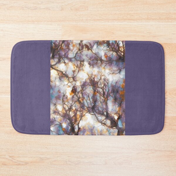 Item preview, TREE BRANCHES IN SHADES OF NUDE AND PURPLE  designed and sold by VEDAStyle.
