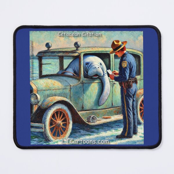 Item preview, Cetacean Citation: Manatee Gets A Ticket designed and sold by Rick London Gifts.