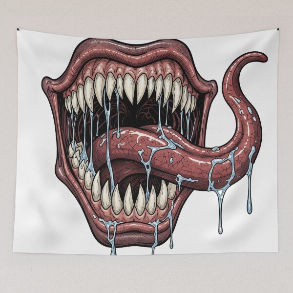 Item preview, Monstrous Grin - Comic Style Symbiote Mouth designed and sold by StickyGuys.