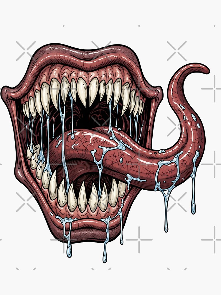 バリエム MONSTER MOUTH GLUTTONY Mサイズ Monstrous Grin - Comic Style Symbiote Mouth