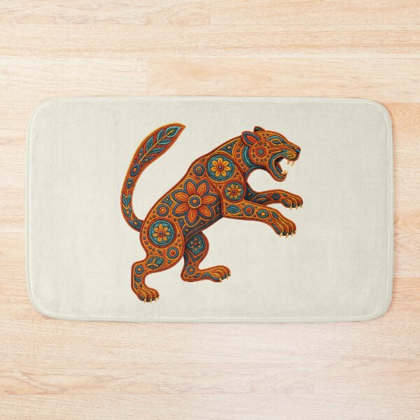 Item preview, Sacred Jaguar: Strength and Inner Vision | Huichol Art designed and sold by CreandoLuzPDLL.