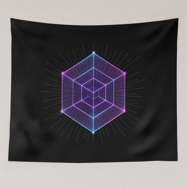 Item preview, Neon Core – Geometric Light Matrix designed and sold by ArcadiaSilence.