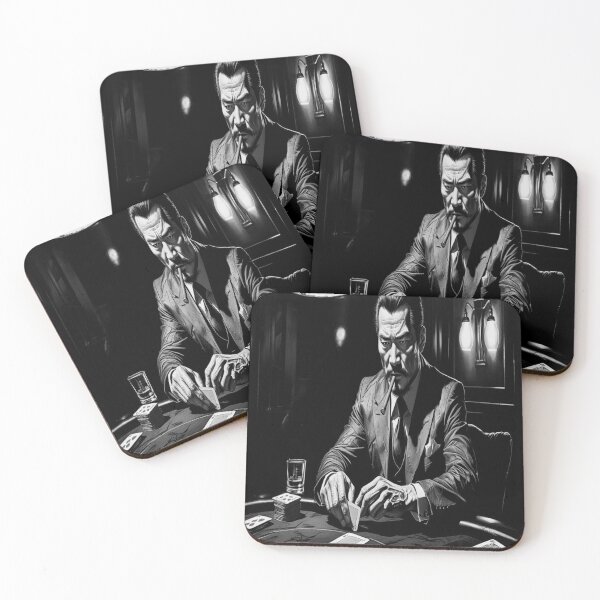 Item preview, Lifestyle Hub: Noir Poker Player Sketch - Moody 1920s Speakeasy Art designed and sold by M&M Lifestyle Hub.