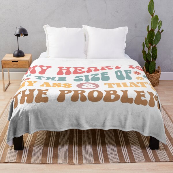 Item preview, My Heart Is the Size of My Ass – Funny Body Positive Quote designed and sold by artcultreone.