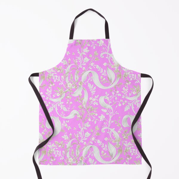 Item preview, Blush Pink Decorative Scroll Pattern & Silver cruls seamless pattern designed and sold by TheGaliyaStudio.