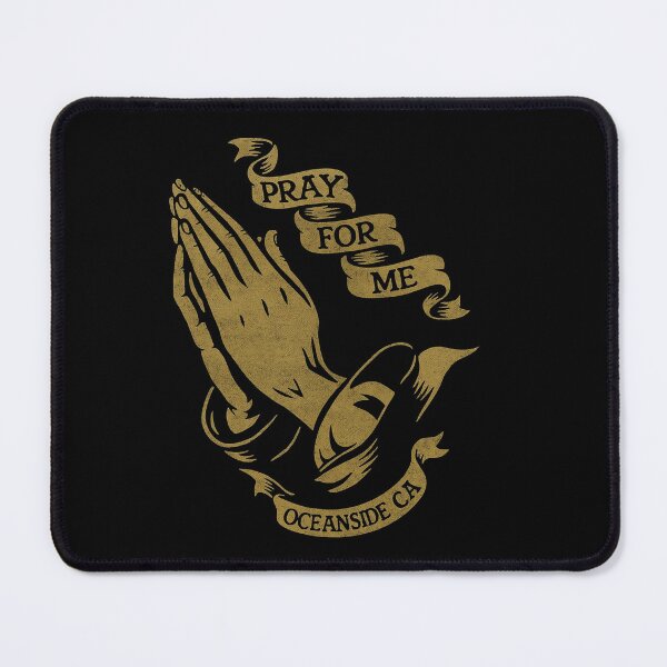 Item preview, Pray for Me – Oceanside CA Vintage Tattoo Style Design designed and sold by DimensionShift.
