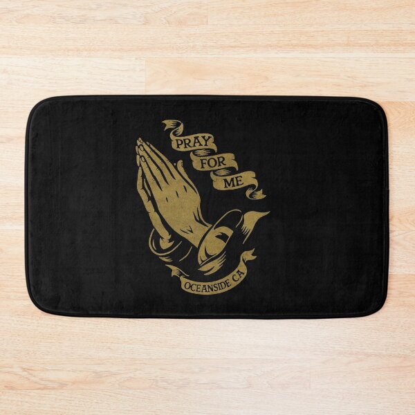 Item preview, Pray for Me – Oceanside CA Vintage Tattoo Style Design designed and sold by DimensionShift.