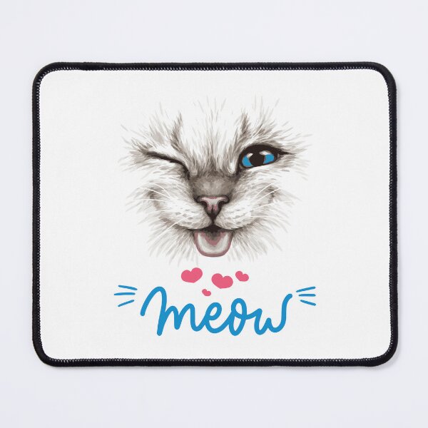 Item preview, Cute Winking Cat Vector – Meow – Adorable Cat Graphic Design designed and sold by NancyDesignshop.