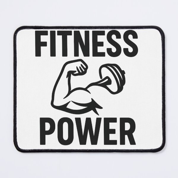 Item preview, Fitness Power – Motivational Gym & Workout Quote Design designed and sold by MSTextVibe.