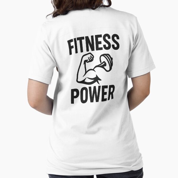 Item preview, Fitness Power – Motivational Gym & Workout Quote Design designed and sold by MSTextVibe.
