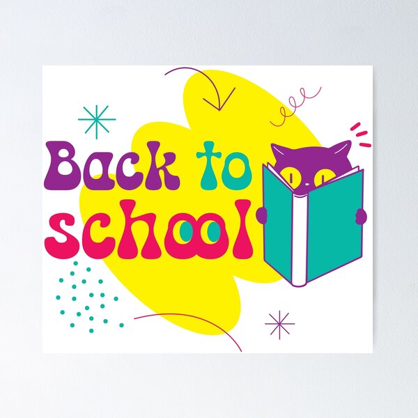 Item preview, Funny Cat Reading Book – Back to School – Cute School Cat  designed and sold by NancyDesignshop.