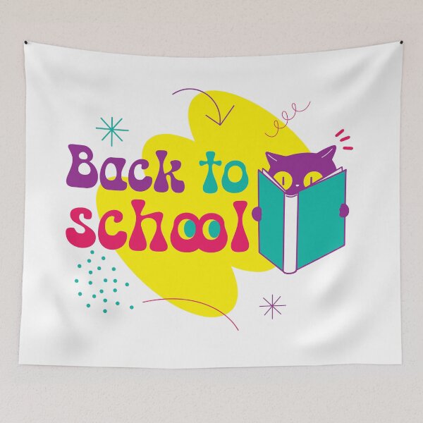 Item preview, Funny Cat Reading Book – Back to School – Cute School Cat  designed and sold by NancyDesignshop.
