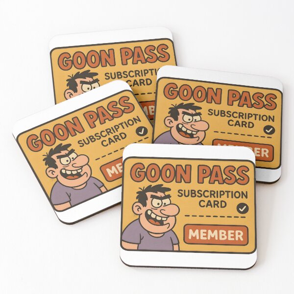 Item preview, Goon Pass – Cartoon Subscription Card Meme Design designed and sold by Made By Sutts.