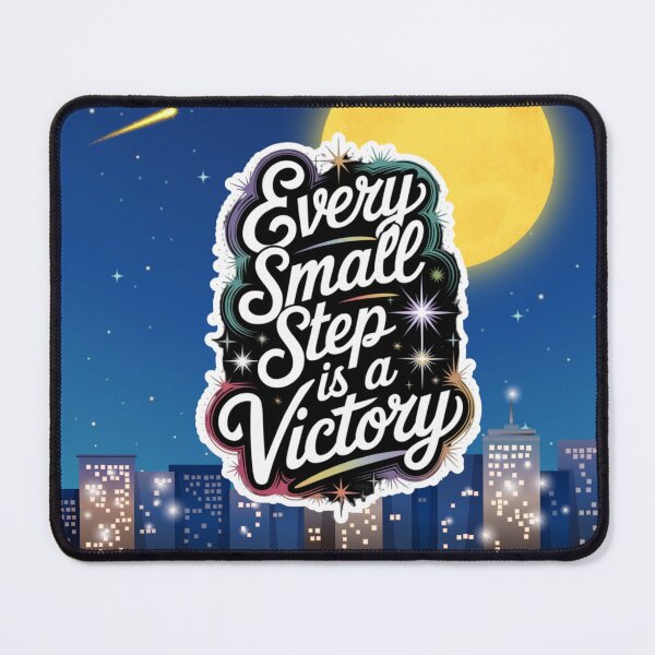 Item preview, Small Steps, Big Achievements – Daily Success Quote designed and sold by Viva-Vibes504.