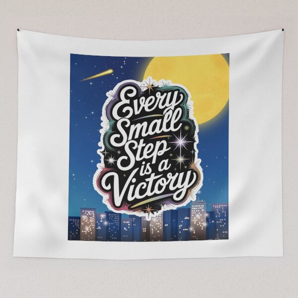 Item preview, Small Steps, Big Achievements – Daily Success Quote designed and sold by Viva-Vibes504.