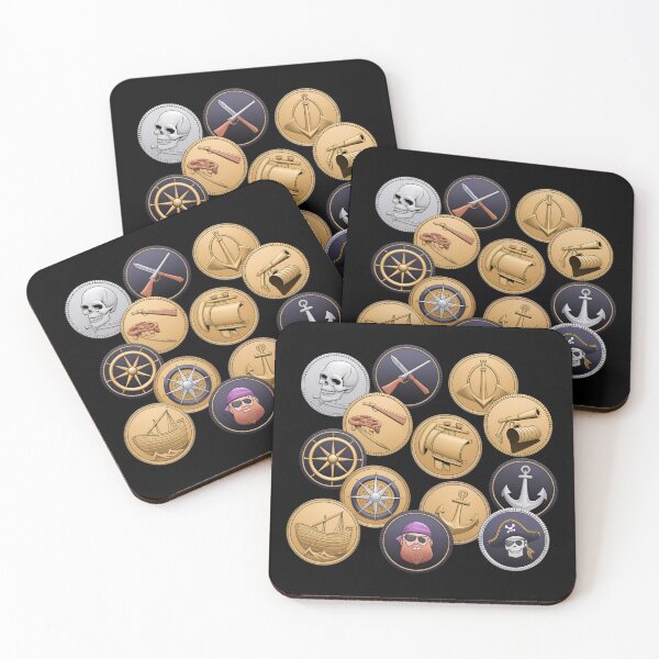 Item preview, Coins of the Corsair – Pirate Treasure & Nautical Adventure Art designed and sold by robyclub.