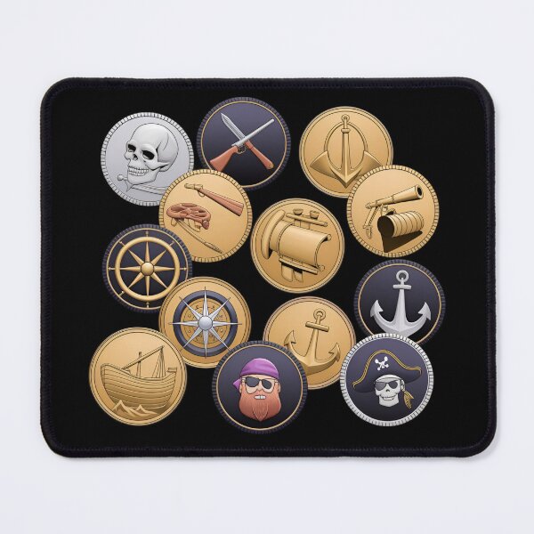 Item preview, Coins of the Corsair – Pirate Treasure & Nautical Adventure Art designed and sold by robyclub.