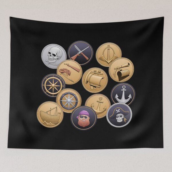 Item preview, Coins of the Corsair – Pirate Treasure & Nautical Adventure Art designed and sold by robyclub.