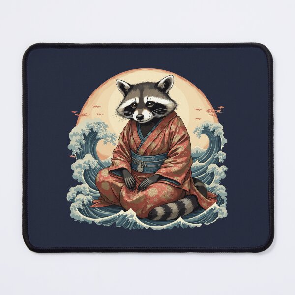 Item preview, Raccoon in kimono – Japanese style designed and sold by Danh Style.