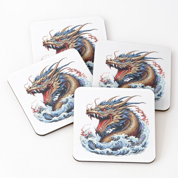 Item preview, Furious Japanese dragon designed and sold by Danh Style.