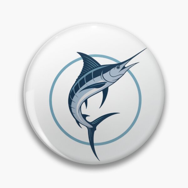 Item preview, Minimalist Blue Marlin – Elegant Design for Nautical Style designed and sold by FusiTink.