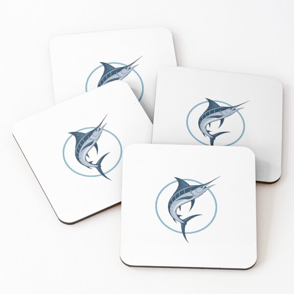 Item preview, Minimalist Blue Marlin – Elegant Design for Nautical Style designed and sold by FusiTink.