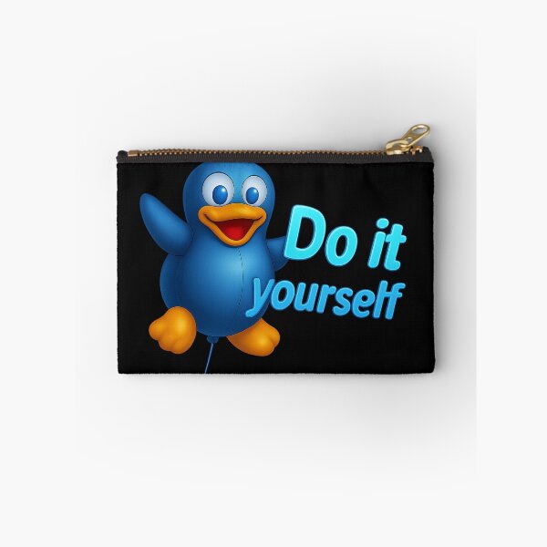 Item preview, Linux Penguin Balloon with “Do It Yourself” Quote designed and sold by LittleCountess.
