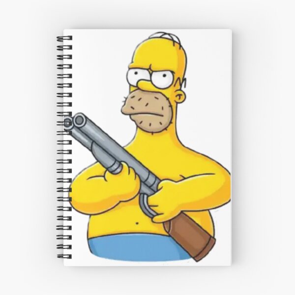 Item preview, Homer with a shotgun designed and sold by Pixel Dynamo.