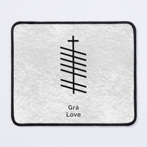 Item preview, Ogham Stone Inscription Grá - Irish for Love designed and sold by EvermoreOgham.