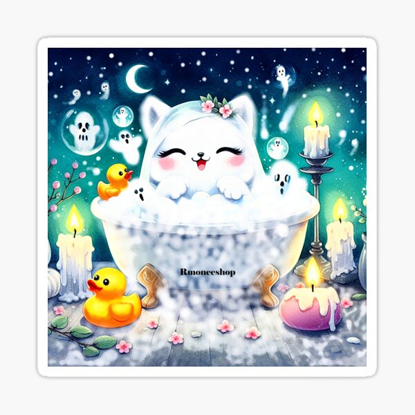 Item preview, Ghostly Spa Night designed and sold by rmoneeshop.
