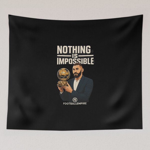 Item preview, Nothing Is Impossible – Benzema Ballon d'Or Motivational Design | FootballEmpire designed and sold by Football Empire.