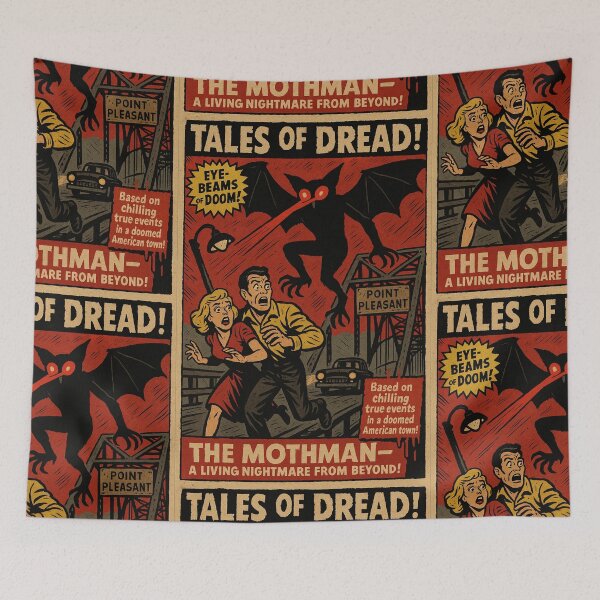 Item preview, The Mothman — A Living Nightmare from Beyond! designed and sold by Folk Bestiary.