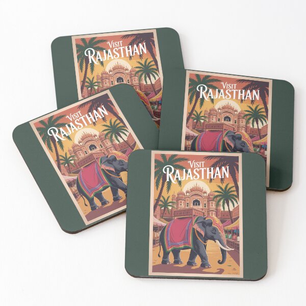 Item preview, India Rajasthan Illustration Travel Art Vintage designed and sold by KrisSidDesigns.