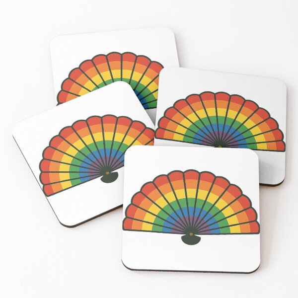 Item preview, Rainbow Hand Fan Design designed and sold by StateofQueer.