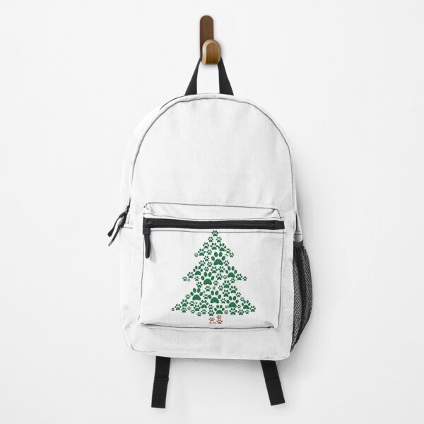 Item preview, Christmas Tree Made of Green Paw Prints designed and sold by ArtfulWeave.