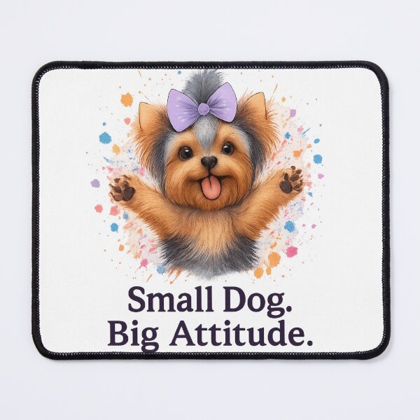 Item preview, Yorkie - Small Dog Big Attitude designed and sold by MogulTees.