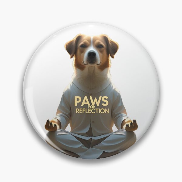 Item preview, Paws for reflection meditating dog designed and sold by PolarisInk.