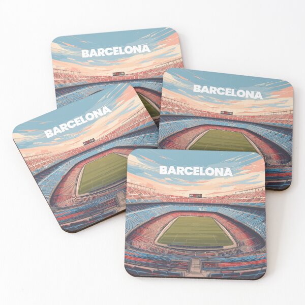 Item preview, Barcelona Evening Pitch – Minimalist Football Art designed and sold by SpeckyPrints.