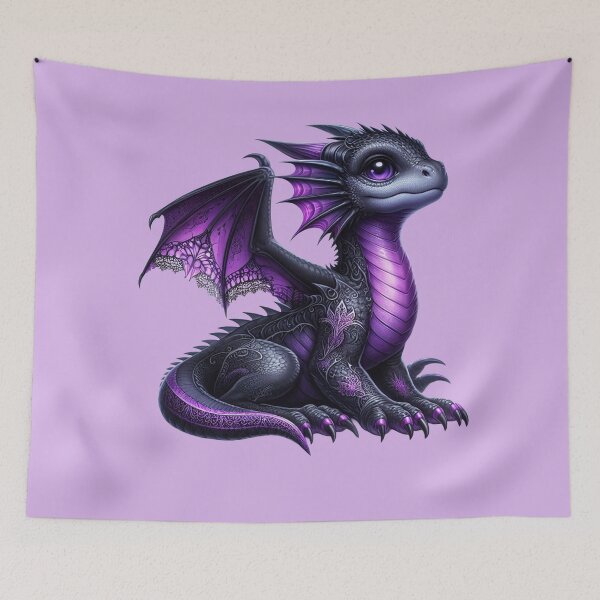 Item preview, Dragon Hatchling Dark Lotus Edition designed and sold by Woven-myth.