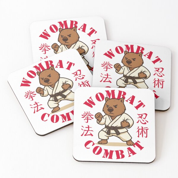 Item preview, Wombat Combat Martial Arts Australian Animal  designed and sold by pUNKnown.