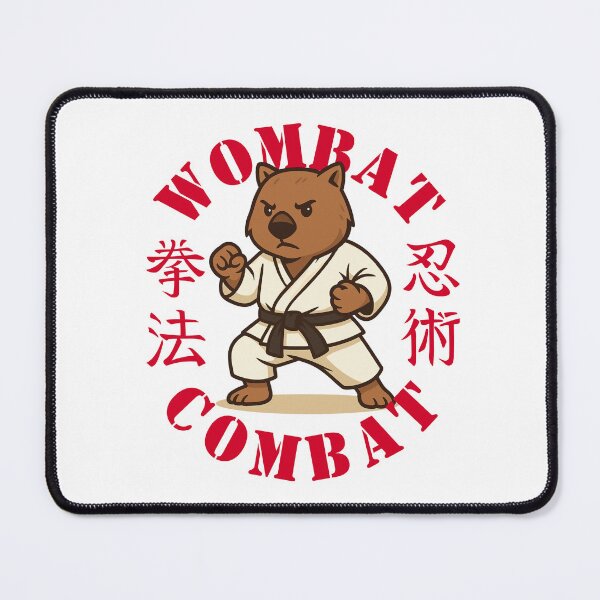 Item preview, Wombat Combat Martial Arts Australian Animal designed and sold by pUNKnown.