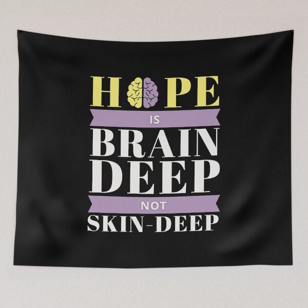 Item preview, Alzheimer's Awareness - Hope Is Brain Deep, Not Skin Deep  designed and sold by WGBTee.