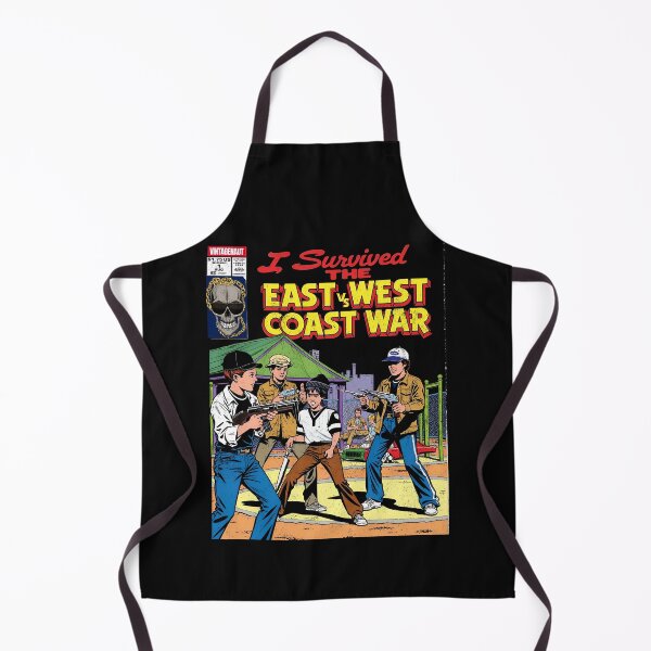 Item preview, I Survived the East vs West Coast War - Retro Comic Book Design designed and sold by Vintagenaut Co..